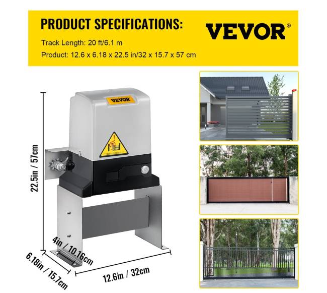 800 kg stumdomų vartų atidarytuvas6