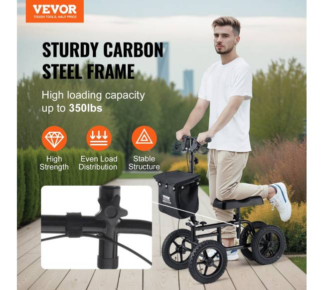 Sulankstomas kelių paspirtukas su reguliuojamu aukščiu1