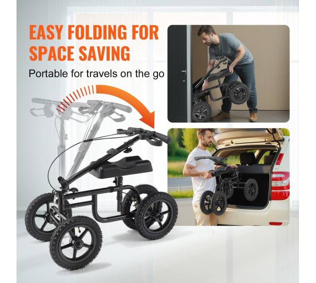 Sulankstomas kelių paspirtukas su reguliuojamu aukščiu5