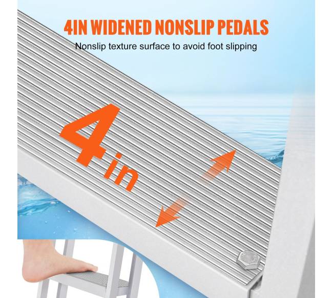 Nuimamos 4 pakopų aliuminio kopėčios3