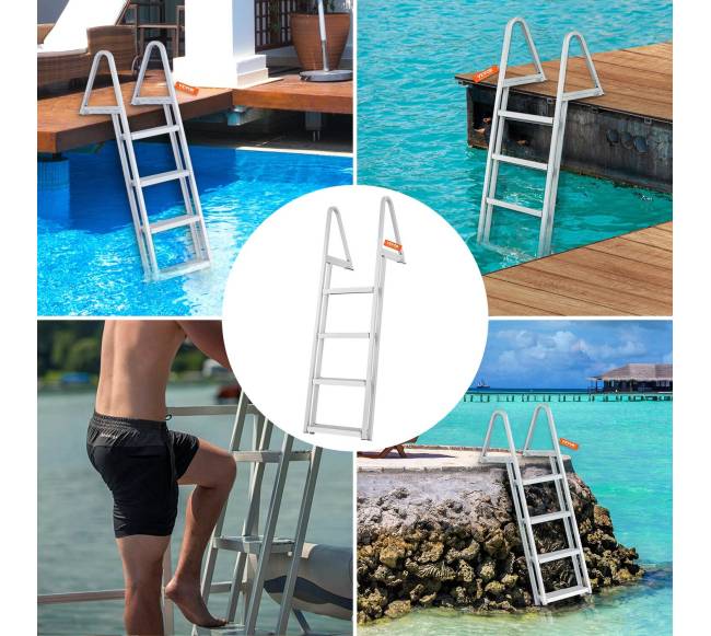 Nuimamos 4 pakopų aliuminio kopėčios5