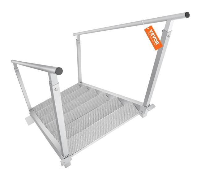 Aliuminis dokinis kopėčios, 43-51cm reguliuojamos0