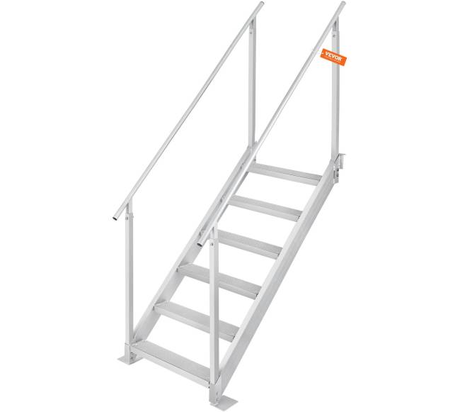 Aliuminis dokinis kopėčios, 43-51cm reguliuojamos9