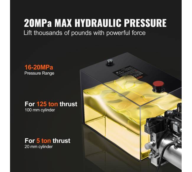 Hidraulinis siurblys 15 litrų dvipusis pompavimas 12V2