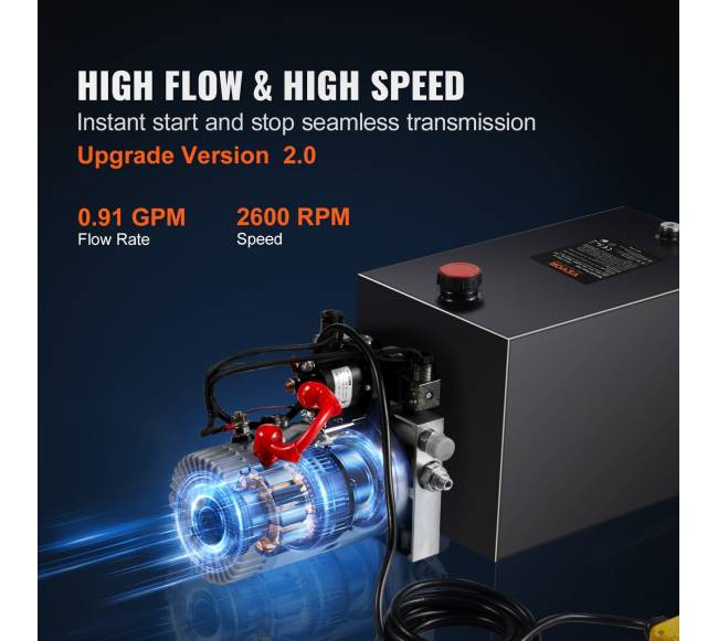 Hidraulinis siurblys 15 litrų dvipusis pompavimas 12V3