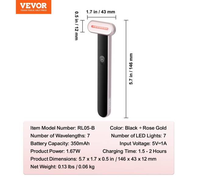 Šviesos terapijos lazdelė veidui, kaklui ir akims6