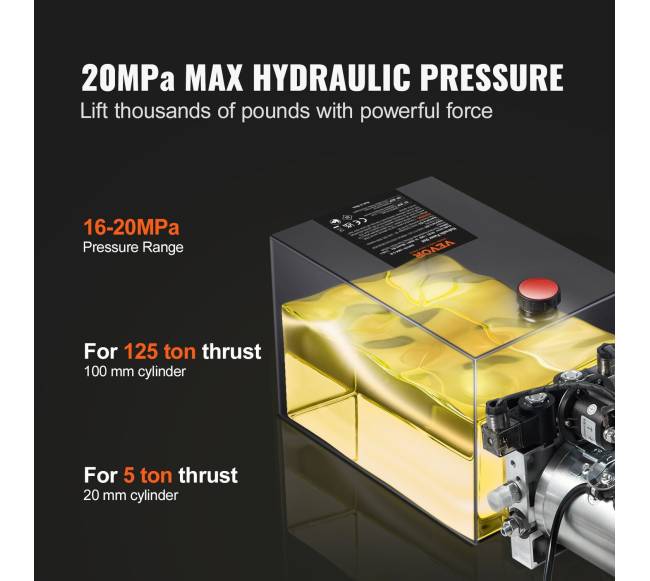 Hidraulinis siurblys 8 kvart dvigubo veikimo priekabai2