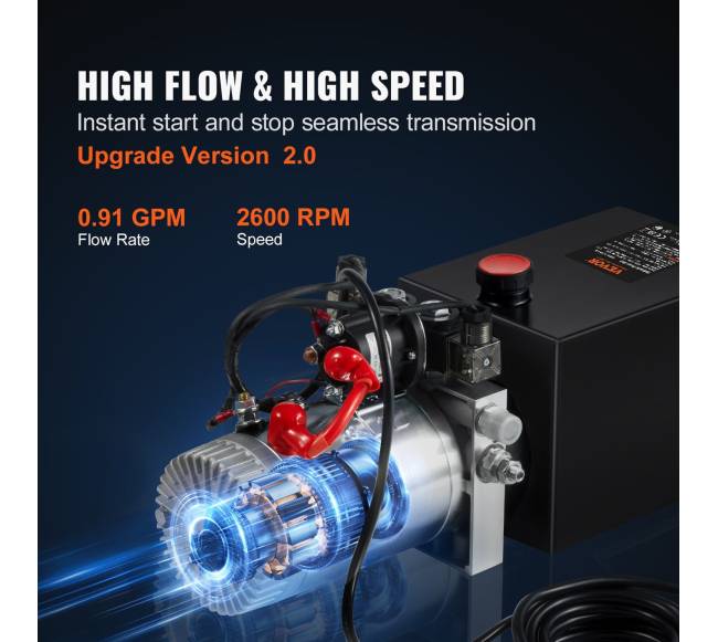 Hidraulinis siurblys 8 kvart dvigubo veikimo priekabai3