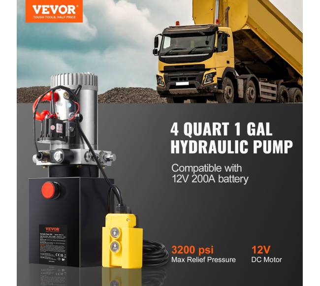 Hidraulinis vienpusių veiksmų siurblys 12V1