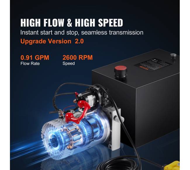 Hidraulinis vienpusių veiksmų siurblys 12V3