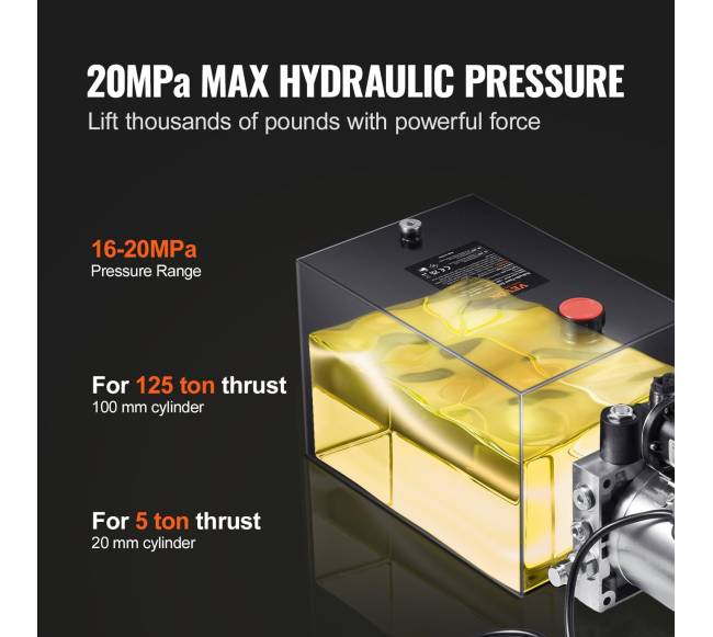 Hidraulinis siurblys 20 litrų vienpusis DC 12V2