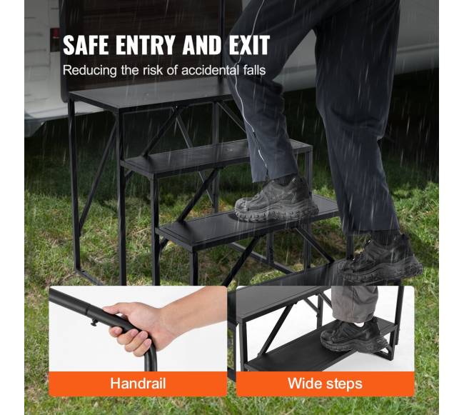 Laiptai kemperiams, 4 pakopų, su turėklais3