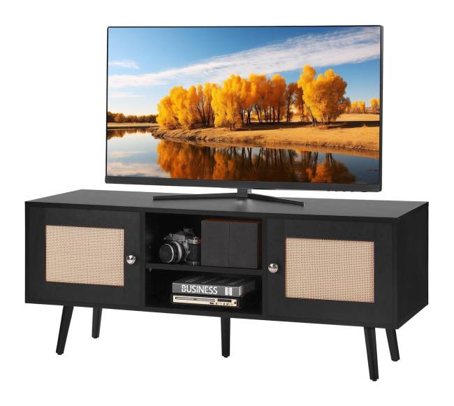 Rataninė TV spintelė 140 cm8