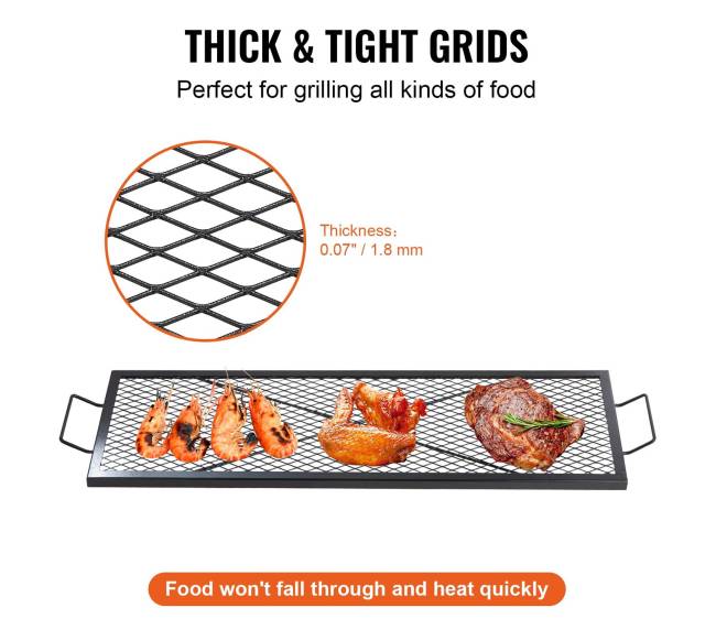 Stačiakampė kepsninės grotelė su rankena3