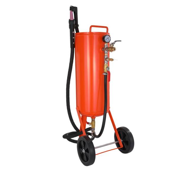 10 galonų smėliasrovė su dviem antgaliais ir žarna0