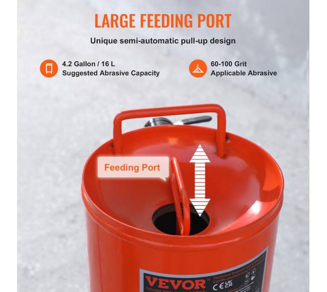 10 galonų smėliasrovė su dviem antgaliais ir žarna2