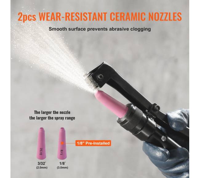 10 galonų smėliasrovė su dviem antgaliais ir žarna4