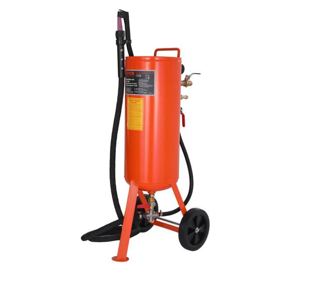 10 galonų smėliasrovė su dviem antgaliais ir žarna8