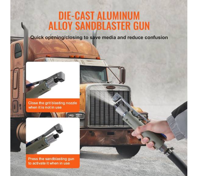 5 galonų smėliasrovė su 4 antgaliais3