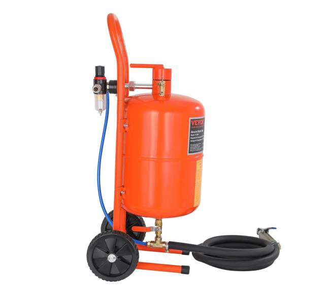 5 galonų smėliasrovė su 4 antgaliais9