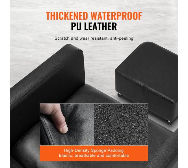 Plaukų plovimo kėdė su atrama kojoms3