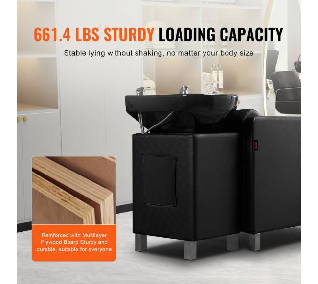 Plaukų plovimo kėdė su atrama kojoms5