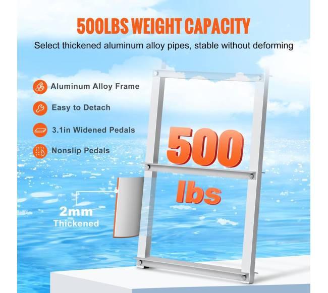 Valčių aliuminio laiptai su 5 pakopomis2