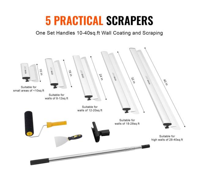 Glaistymo peilių rinkinys su prailginta rankena1