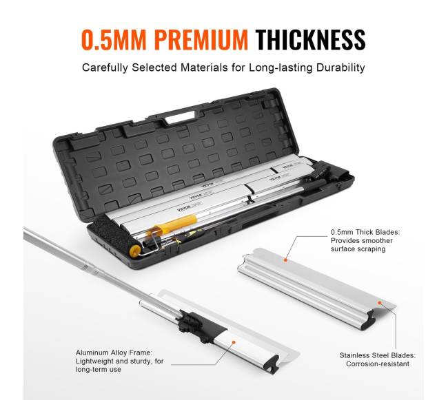 Glaistymo peilių rinkinys su prailginta rankena2