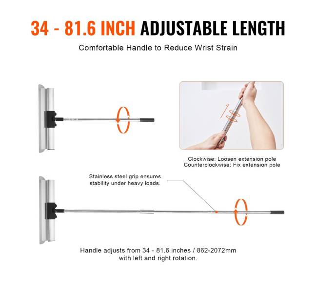 Glaistymo peilių rinkinys su prailginta rankena3