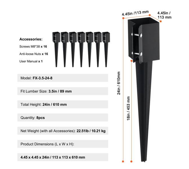 metaliniai žemės inkarų kuoliukai (8 vnt.)10