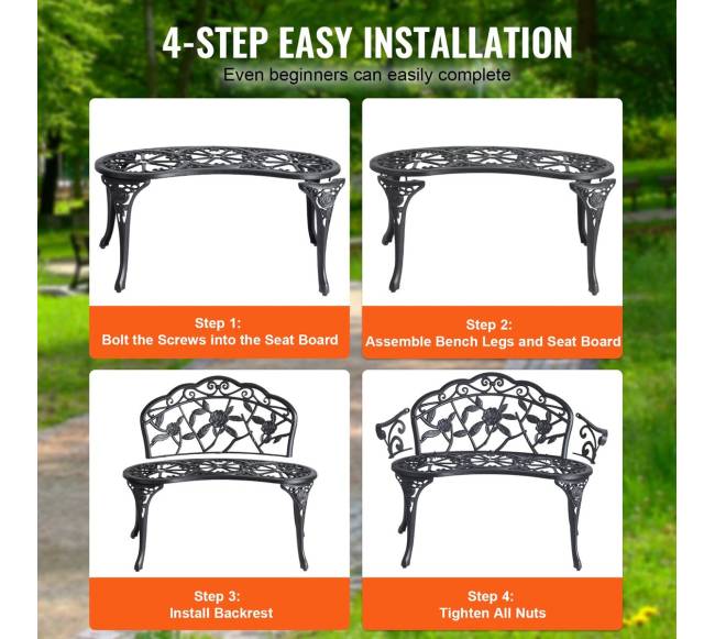 Metalinė lauko suolelis su atlošu4