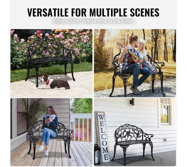 Metalinė lauko suolelis su atlošu5