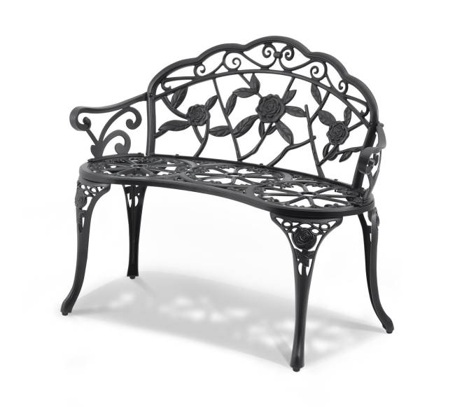 Metalinė lauko suolelis su atlošu8