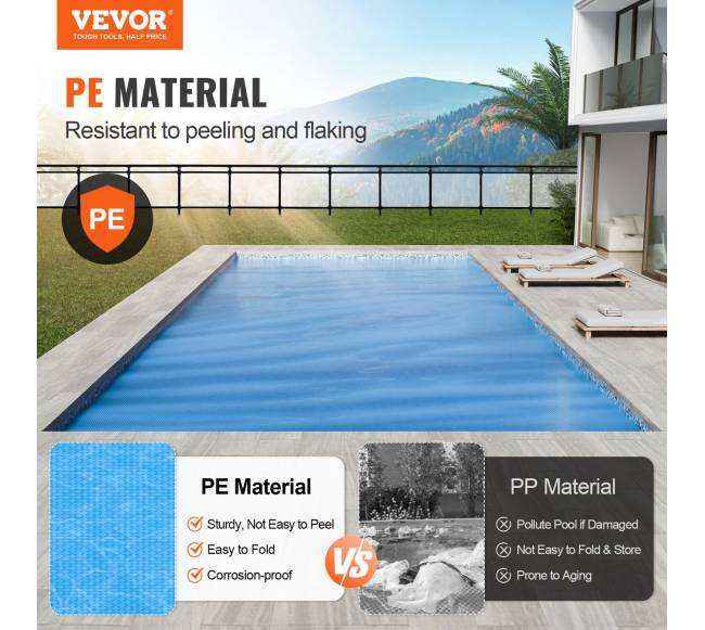 Saulės baseino uždanga 12,19 x 6,10 m1