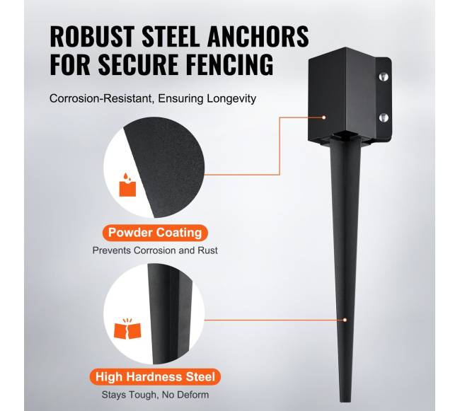 Pamatų inkaro smaigas, 4 vienetų rinkinys2