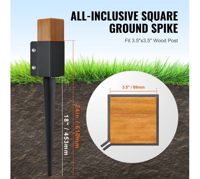 Pamatų inkaro smaigas, 4 vienetų rinkinys3