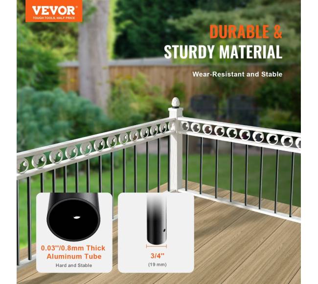 Metaliniai laiptų balustrai, juodi1