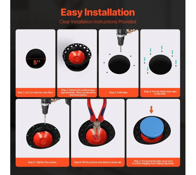 Nešiojamoji vonios nubėgimo rinkinys su ABS adapteriu4