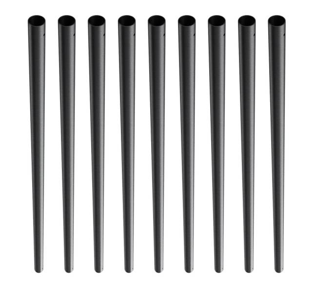 Metaliniai laiptų balustrai, juodi8