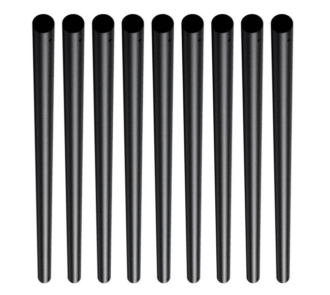 Metaliniai laiptų balustrai, juodi9