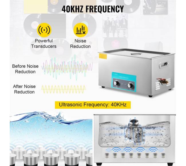 Ultragarsinė papuošalų valymo priemonė su kaitinimo funkcija2