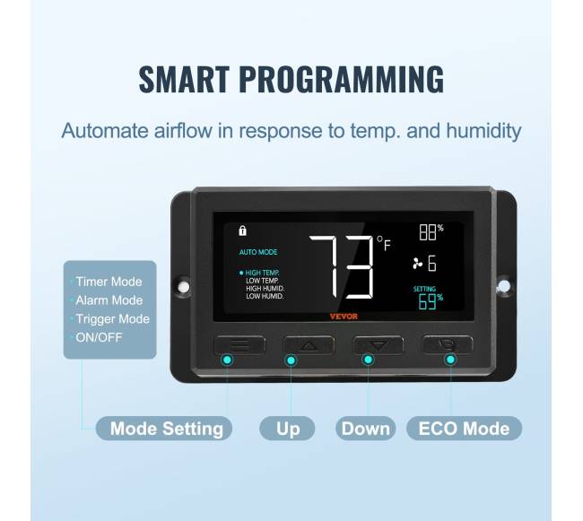 Ekraninis ištraukimo ventiliatorius su nuotolinio valdymo pultu2