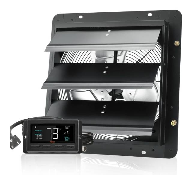 Ekraninis ištraukimo ventiliatorius su nuotolinio valdymo pultu8