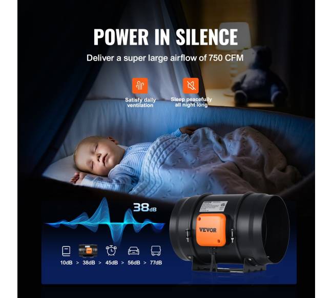 203,2 mm kanalu ventiliatorius HVAC sistemoms3