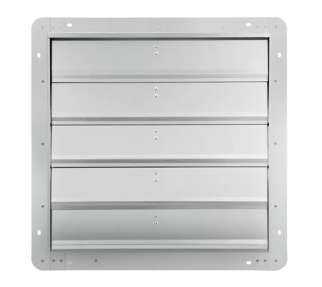 sieninis ištraukimo ventiliatorius su žaliuzėmis 610 mm0