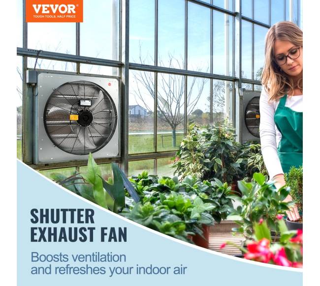 sieninis ištraukimo ventiliatorius su žaliuzėmis 610 mm1