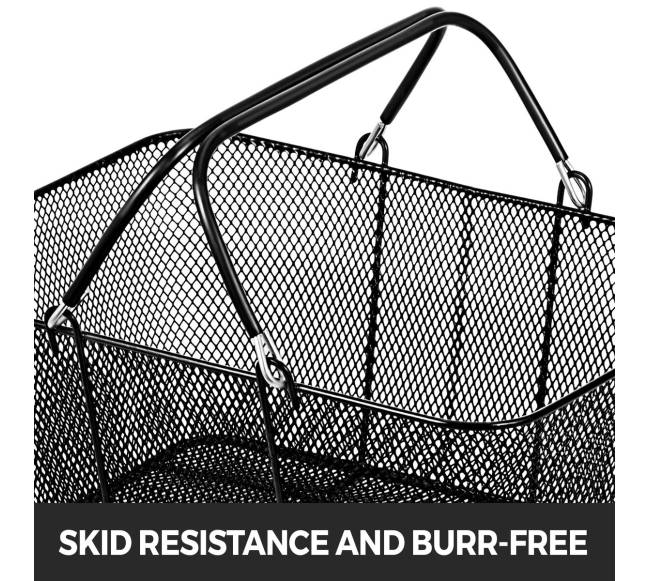 12 vnt. metalinių pirkinių krepšių su rankenomis2