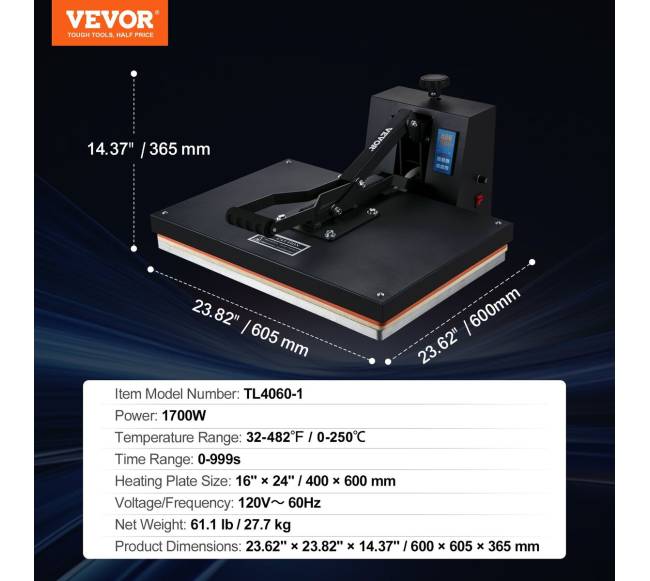 Termopresas marškinėliams 40.6 x 61 cm6