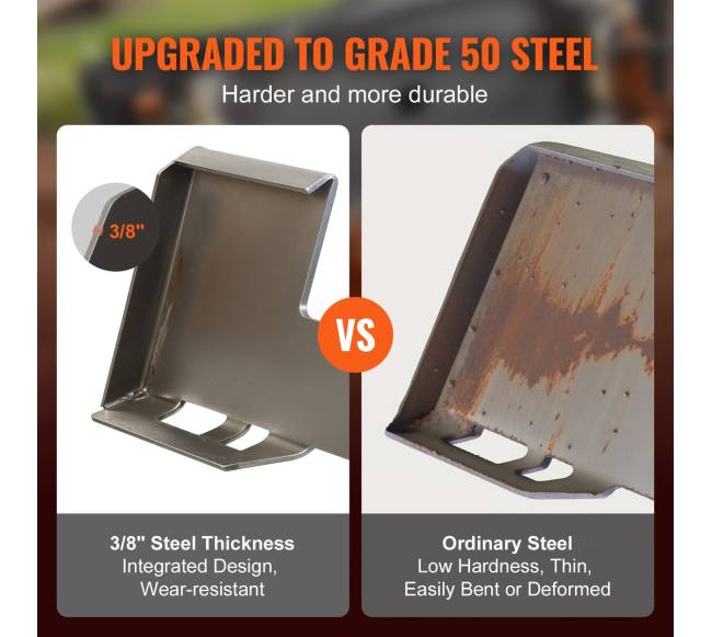 Skid steer greito prijungimo plokštė 58 mm2